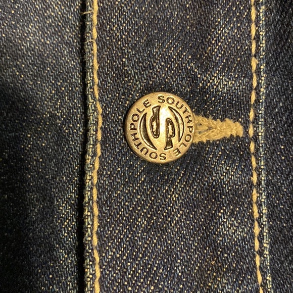 Vintage 90’s / Y2K Southpole Clothing Denim Button Up Jacket, size Large - Picture 7 of 10